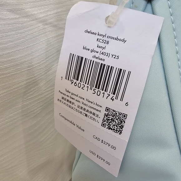 Kate Spade Chelsea Nylon Blue Glow with bonus coinpurse - Picture 5 of 11